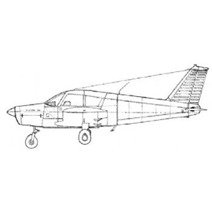 Picture of PA28 Cherokee Line Drawing 2974