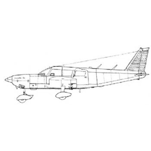 Picture of PA32 Cherokee Line Drawing 2976